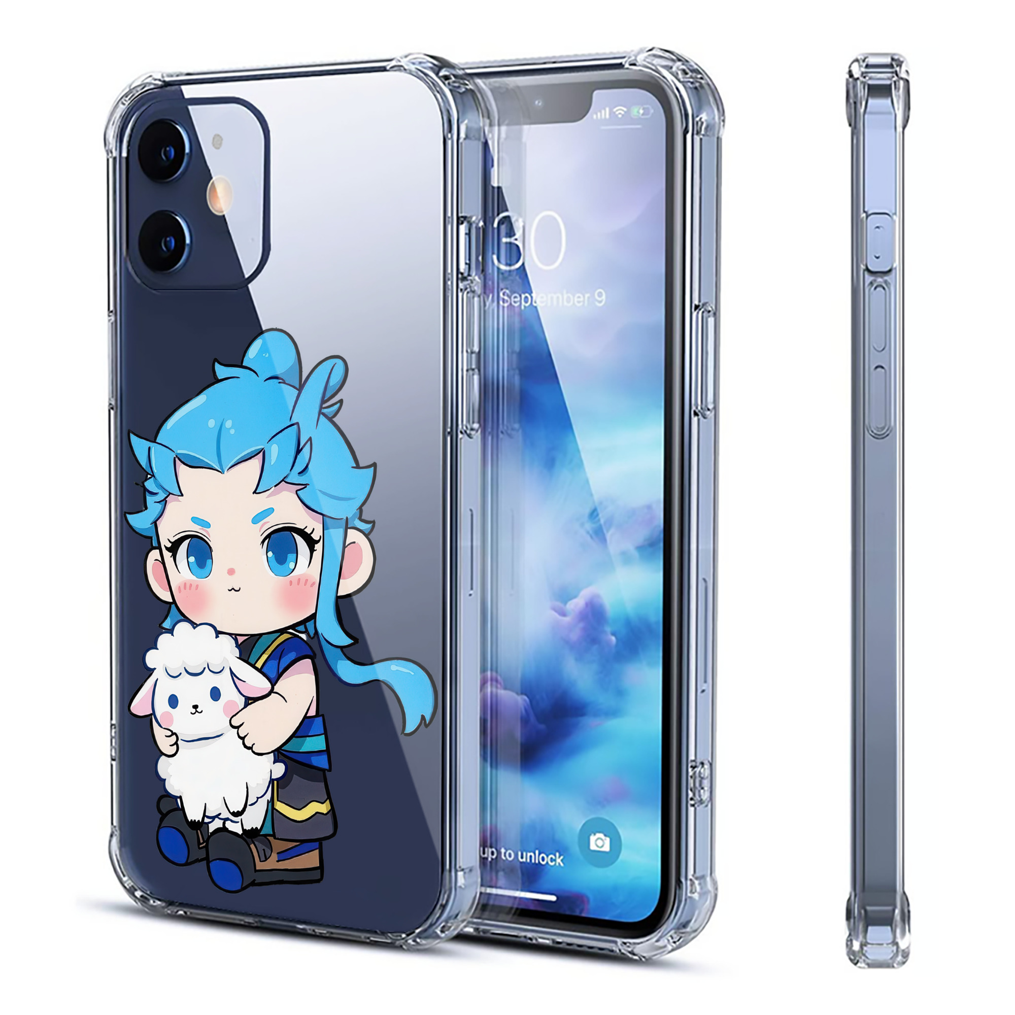（画像用） Ne Zha 2 ナタ 魔童の大暴れ 【iPhone 12シリーズ対応】透明スマホケース（クリアソフトケース）